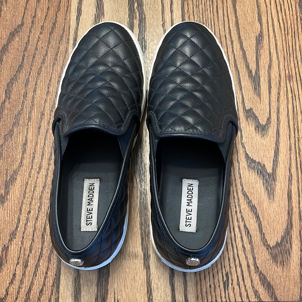 Steve Madden Quilted Leather Shoes